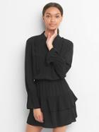 Gap Ruffle Pintuck Dress - True Black
