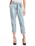 Gap Women Railroad Stripe Paperbag Waist Jeans - Railroad Stripe