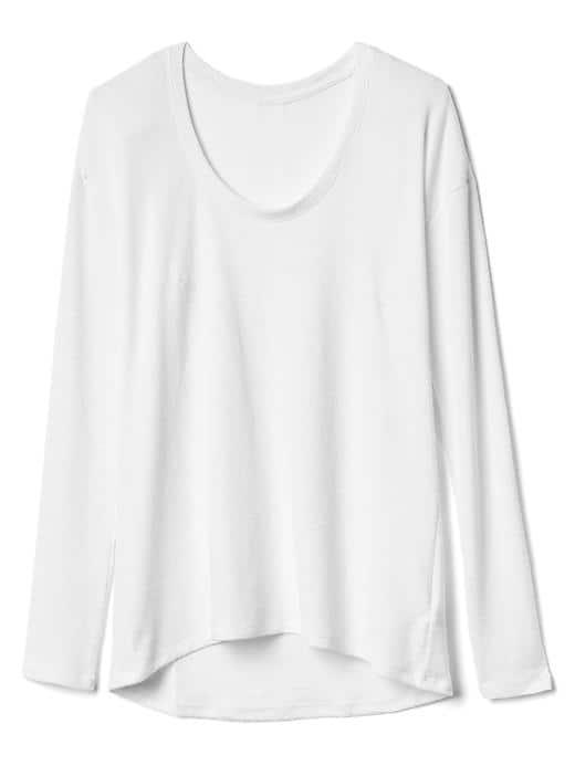 Gap Women Softspun Scoop Neck Batwing Tee - Optic White