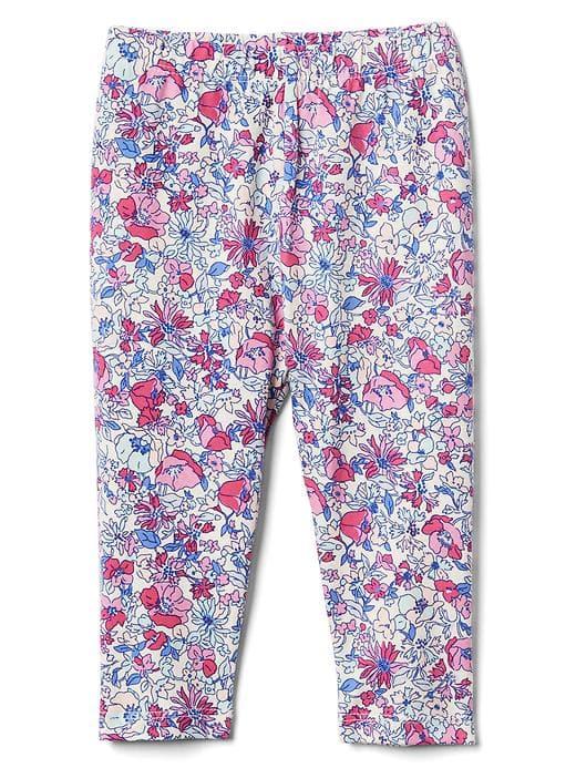 Gap Floral Stretch Jersey Leggings - Purple Multi Floral