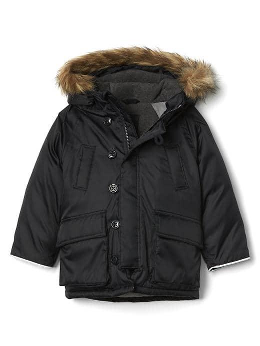Gap Snorkel Parka - True Black