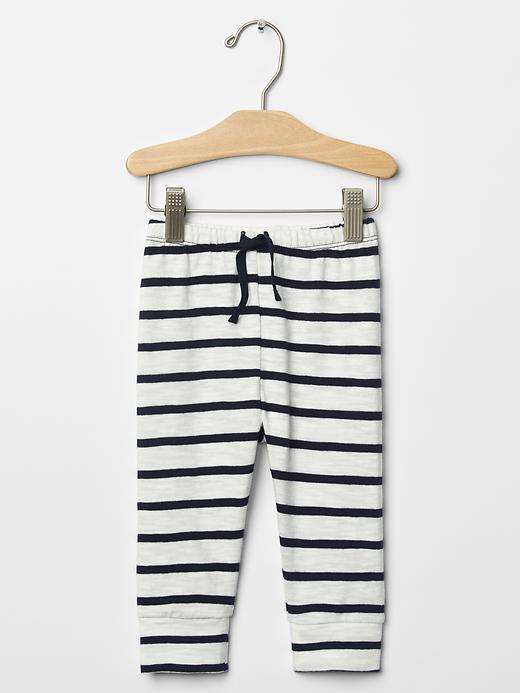 Gap Stripe Banded Pants - Navy Stripe