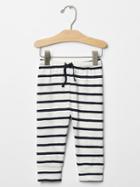 Gap Stripe Banded Pants - Navy Stripe