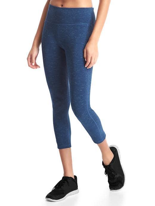 Gap Women Gapfit Gfast Performance Cotton Capris - Blue Heather