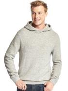 Gap Men Merino Wool Blend Pullover Hoodie - Light Grey Marle
