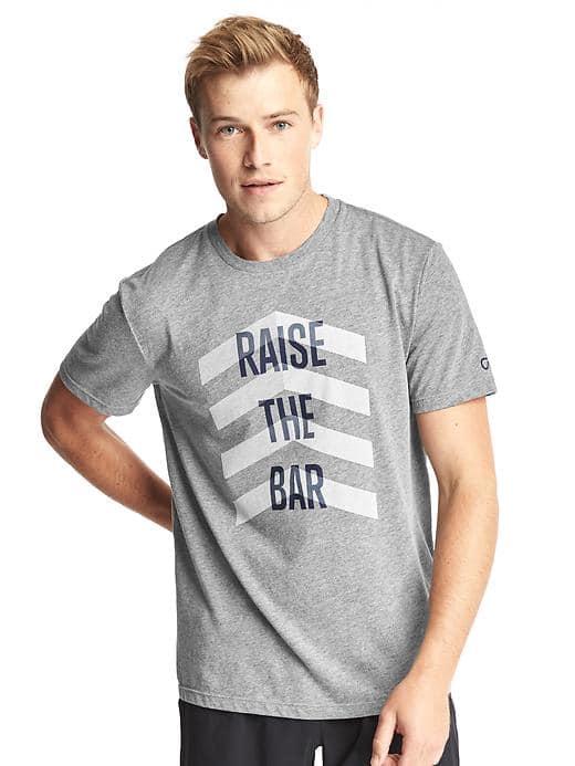 Gap Men Gdry Graphic Tee - New Heather Grey