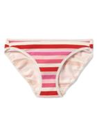 Gap Women Stretch Cotton Low Rise Bikini - Broad Stripe Pink Multi