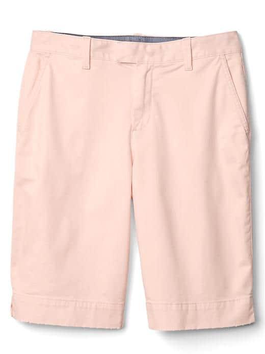 Gap Women Stretch Twill Bermuda Shorts - Silk Powder