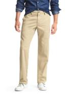 Gap Men Vintage Washed Relaxed Fit Khakis - Iconic Khaki