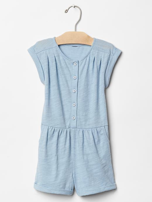 Gap Indigo Jersey Romper - Light Indigo