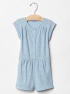Gap Indigo Jersey Romper - Light Indigo