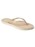 Gap Women Print Flip Flops - Gold