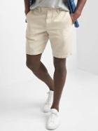 Gap Men Cotton Linen Oxford Shorts 10 - New Stone