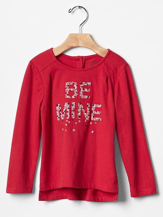 Gap Embellished Graphic Tee - Modern Red
