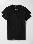 Gap Men Stretch V Neck T Shirts 2 Pack - True Black