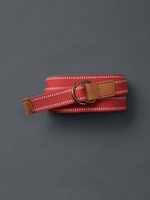 Gap Women Stitched Webbing Belt - Coral Key