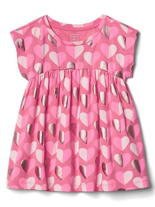 Gap Print Shirred Top - Hearts