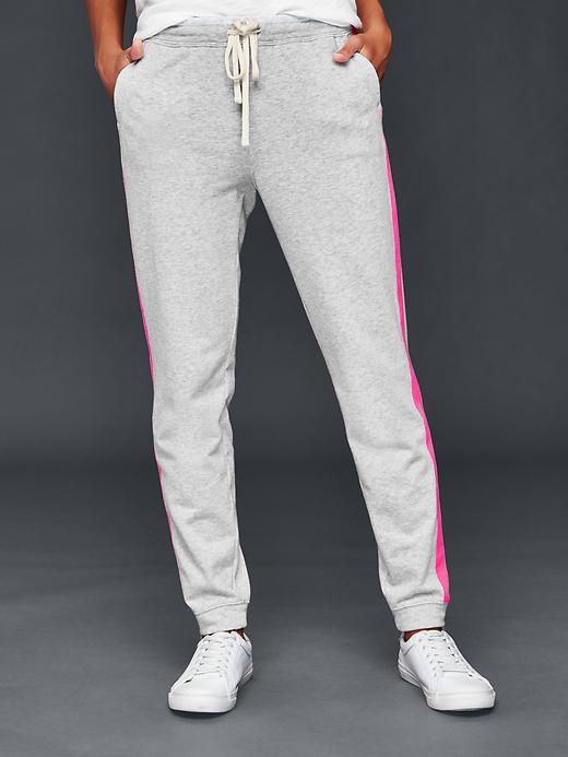Gap Women Skinny Side Stripe Joggers - Heather Grey