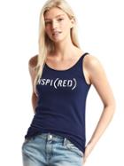 Gap Women X Red Scoop Cami - True Indigo