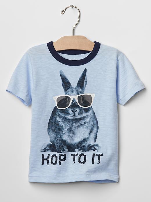 Gap Cool Bunny Tee - Bicoastal Blue