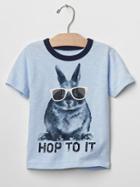 Gap Cool Bunny Tee - Bicoastal Blue