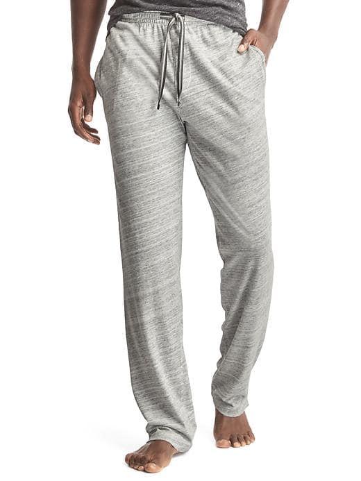 Gap Men Brushed Jersey Pants - Light Heather Grey