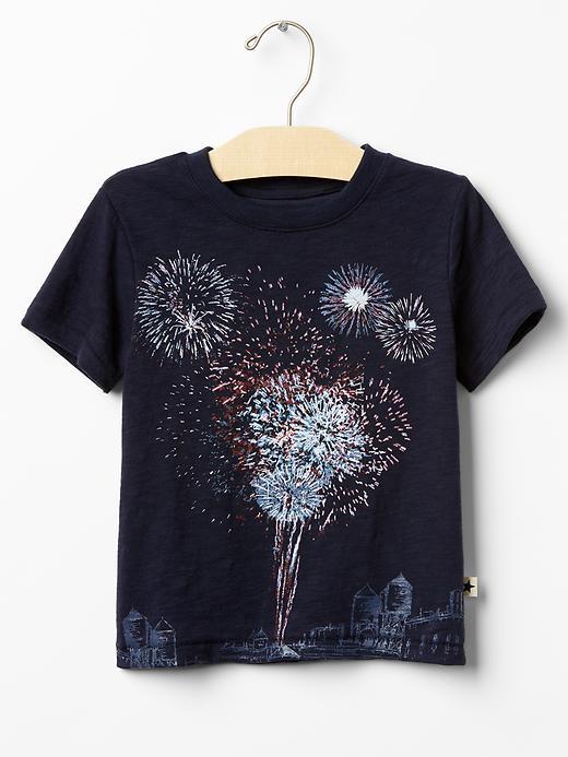 Gap Americana Graphic Tee - Blue Galaxy