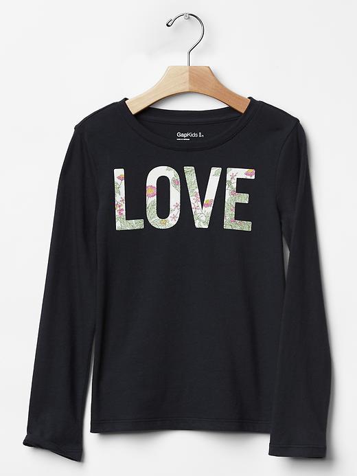 Gap Embellished Graphic Tee - Midnight Fog