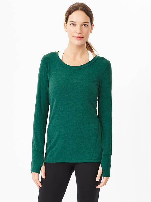 Gap Gapfit Breathe Long Sleeve T - Green Pine