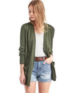 Gap Women Soft Open Front Cardigan - Jungle Green