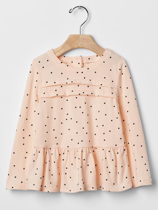 Gap Starry Peplum Tee - Fading Peach