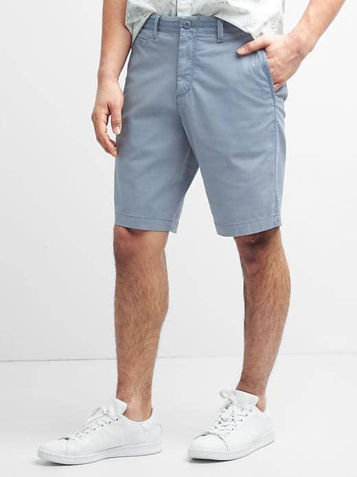 Gap Women Vintage Wash Stretch Shorts 10 - Light Blue