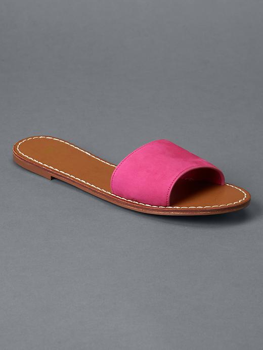 Gap Women Flat Slide Sandals - Royal Fuchsia