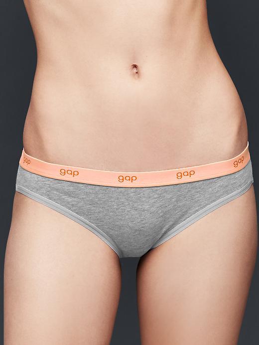 Gap Women Logo Teeny Bikini - Light Heather Grey