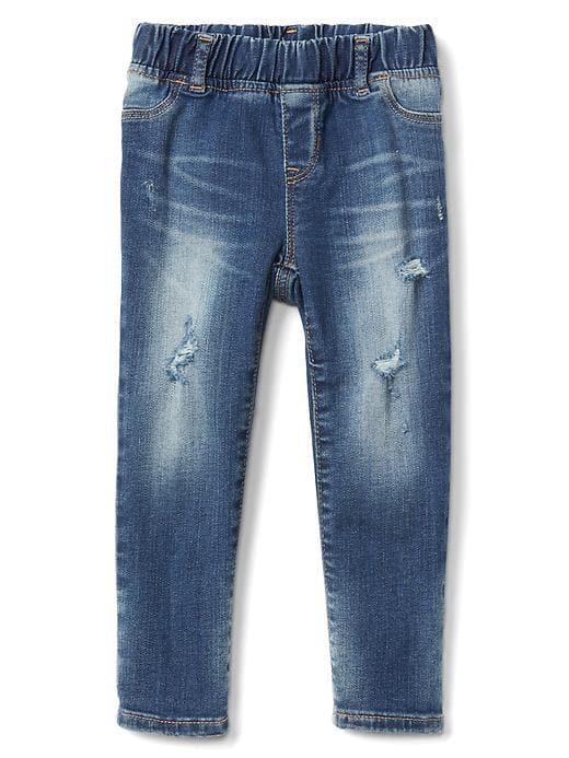 Gap High Stretch Destructed Jeggings - Dark Wash