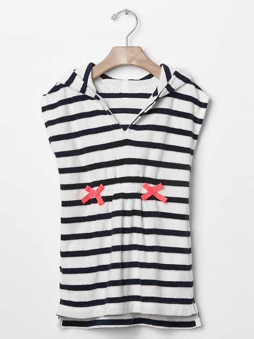 Gap Cozy Beach Cover Up Hoodie - Blue Stripe