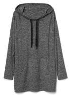 Gap Women Brushed Tech Jersey Hoodie - Charcoal