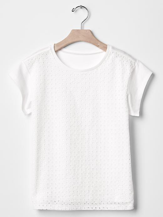 Gap Diamond Eyelet Tee - New Off White