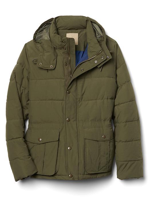 Gap Men Coldcontrol Max Heavyweight Hooded Puffer Coat - Surplus