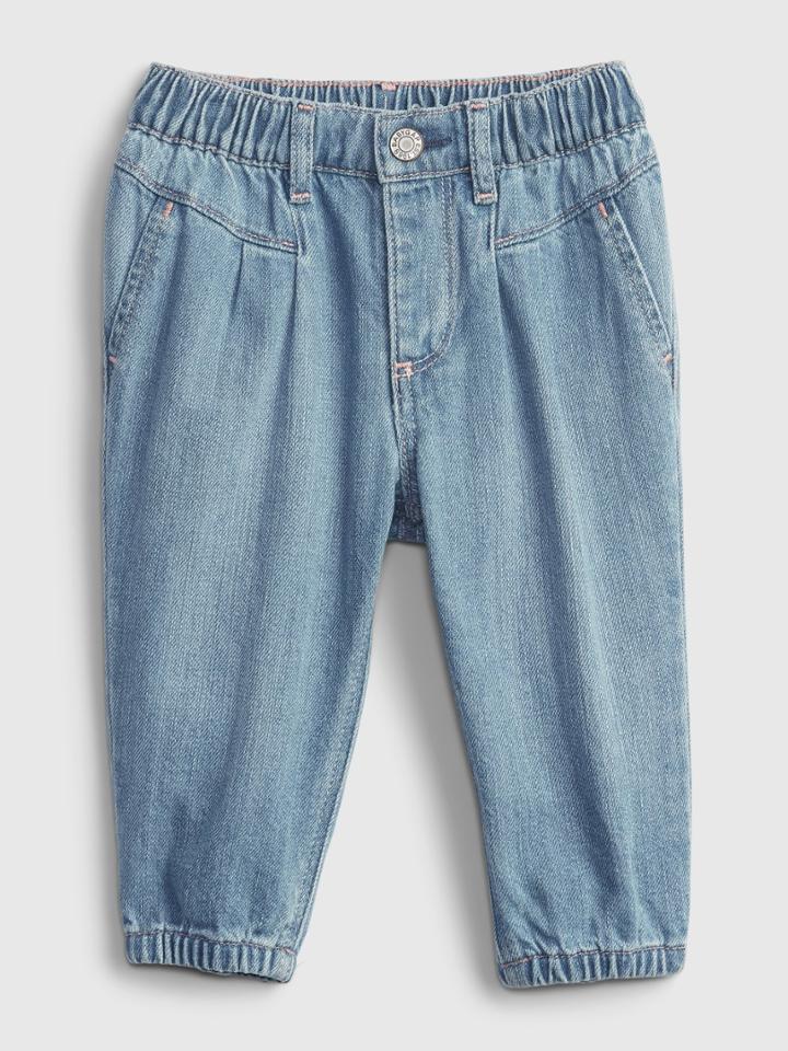 Baby 100% Organic Cotton Bubble Jeans With Washwell3
