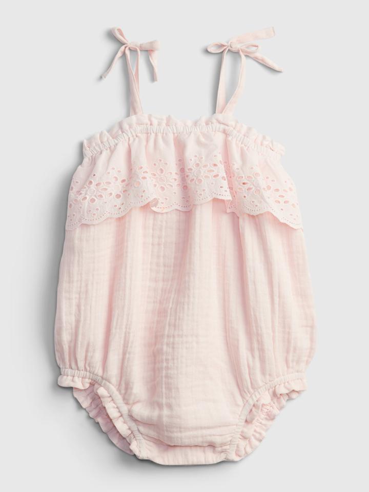 Baby Eyelet Bubble One-piece