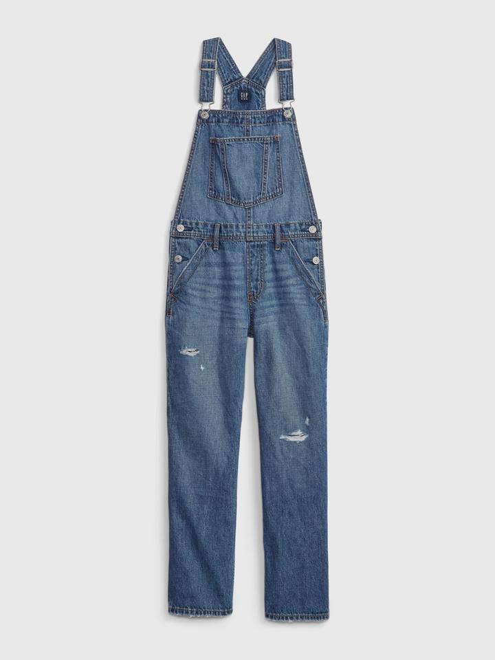 Kids Loose Overalls With Washwell