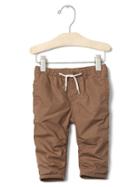 Gap Lined Pull On Joggers - Cocoa Brown