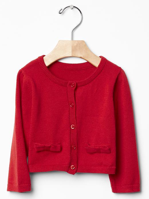 Gap Bow Cardigan - Modern Red