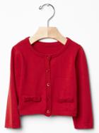 Gap Bow Cardigan - Modern Red
