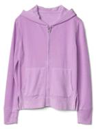 Gap Women Essential Zip Hoodie - Victorian Purple