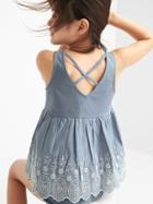 Gap Eyelet Crisscross Tank - Elite Blue