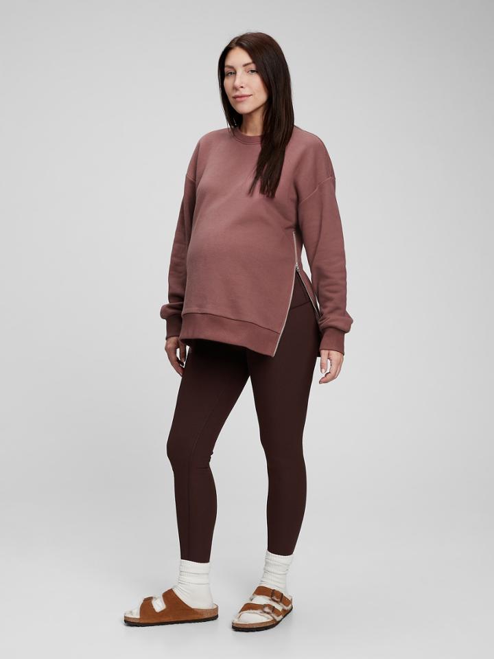 Maternity Side-zip Sweatshirt