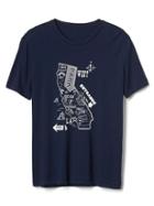 Gap Men California Park Map Graphic Tee - Tapestry Navy