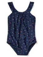 Gap Ruffle Swim One Piece - Fruit Punch